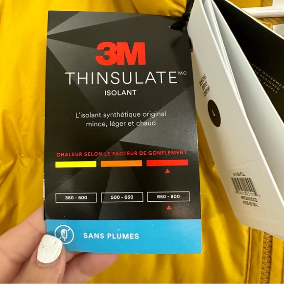 Herschel Supply LARGE MUSTARD Featherless High Fill Jacket CUTE BRAND NEW w/Tags - Picture 15 of 16